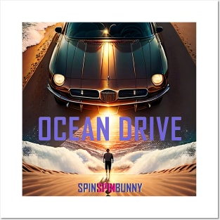 SpinSpinBunny Single 'Ocean Drive' Artwork Posters and Art